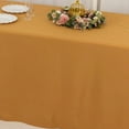 thumbnail image 5 of BalsaCircle Gold 90" x 132" Premium Polyester Rectangular Tablecloth Table Linens Wedding Reception Party Catering Event Decorations, 5 of 7