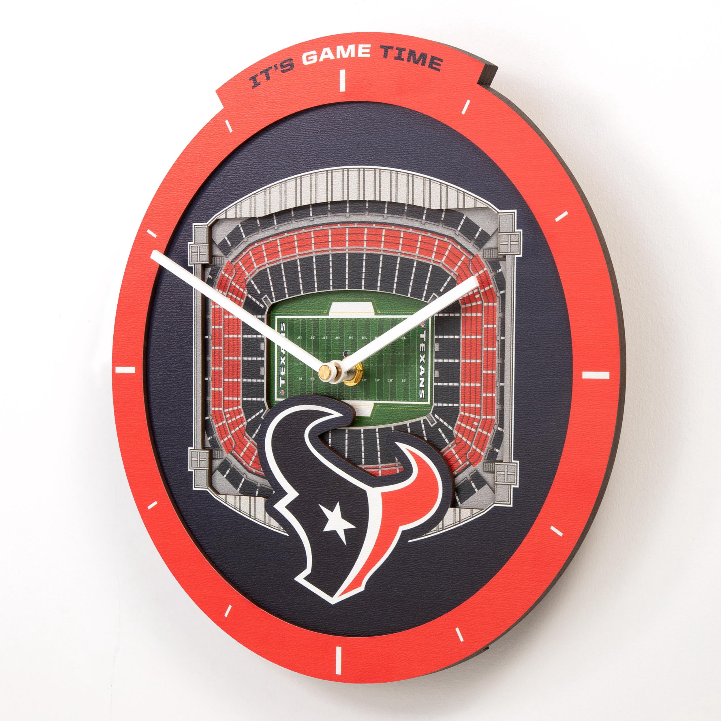 YouTheFan NFL Houston Texans Stadiumview 3D Wall Clock