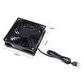 thumbnail image 5 of Ventilador de refrigeración para carcasa de ordenador enrutador inalámbrico USB de, 5 of 5