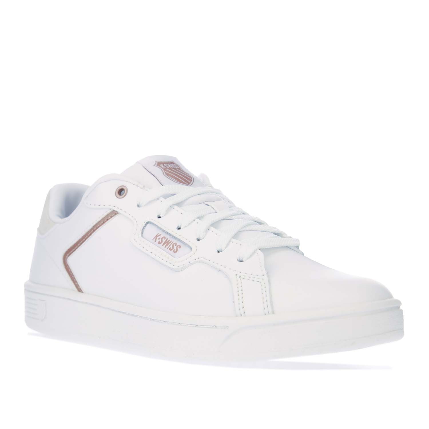 Women's K-Swiss Clean Court II CMF Sneakers Shoes in White - Walmart.com