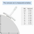 thumbnail image 7 of Stainless Steel Radius Gauge Universals Guitar Gauge Luthiers Tool String Height Ruler for Guitar Repair and Maintenance, 7 of 7