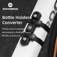 thumbnail image 5 of ROCKBROS Bike Bottle Cage Mount Adaptor Silicone Adjustable Free Punching Holder Strap Kettle Holder Rack, 5 of 14