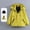 01 Yellow, variant on Girls Lined Hooded Jacket, Stand Collar Zip Up Pink Windproof Coat, Outdoor Hiking Holiday Warm Outerwear,Size 3-15