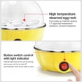 thumbnail image 2 of Vaporizador de huevos amarillo, hervidor de huevos rápido eléctrico para el hogar, herramienta multifuncional de cocina, mini vaporizador de huevos, cazador furtivo para cocinas de huevos Rojo Verde Cocina, Decoración y Otros, 2 of 4
