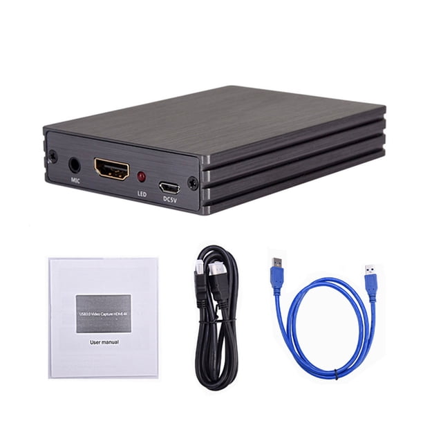 Tarjeta de captura de video USB 3.0 Grabadora de video HD Caja Adaptador convertidor de audio de transmisión en vivo para juegos Scienceny EL4566-00B