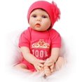 thumbnail image 2 of Muñeca Bebé Realista Reborn Recién Nacida Yesteria Vinilo Suave Cuerpo Completo 22pulg con 2 Sets de Ropa y Accesorios Niña Rosa Yesteria YA94958, 2 of 2
