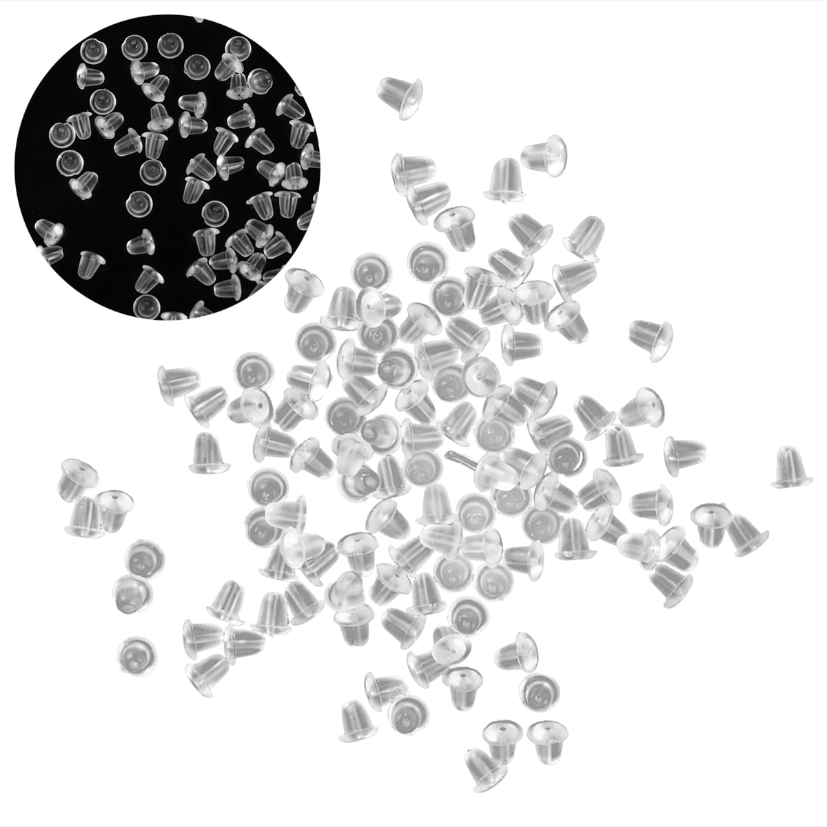 Plastic Earring Back Clear 100pcs Plastic Clear Earring Backs Backings