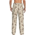 thumbnail image 2 of Bixox Men's Cowboy Sitting On Cow Back Patterned Pajama Pants with Pockets Lounge Clothes for Home, 2 of 5