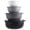 Black, variant on Cwc Bowls With Lids Prep Bowls with Lids- Wide and Deep Nesting Plastic Small Mixing Bowl Set with Lids Wide Bowls