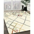 thumbnail image 3 of Ahgly Company Machine Washable Indoor Rectangle Contemporary Lemon Chiffon Beige Area Rugs, 5' x 7', 3 of 7