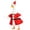 #6 Red, variant on AYktou Christmas Goose Outfit Set, Christmas Tree Porch Goose Costumes for 23 Inch Cement, Cute Lawn Goose Clothing with Hat, Yard Goose Clothes Dress for Xmas Holiday Entrance Garden Patio Decor