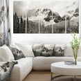 thumbnail image 1 of Snow Capped Hills and Bow Lake - Landscape Canvas Art Print, 1 of 3