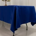 thumbnail image 5 of BalsaCircle 60" x 102" Royal Blue Lamour Satin Rectangular Tablecloth Table Linen | 60x102" Washable Fabric Table Cloth Covers for Buffet Events Kitchen Dining Wedding Party Reception, 5 of 8