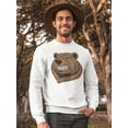 thumbnail image 2 of Ferocious Bear Head. Sweatshirt Men -Image by Shutterstock, Male Small, 2 of 4