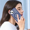 thumbnail image 3 of Designed for Magnetic iPhone 13 Case,[Compatible with MagSafe] [Military Grade Drop Protection] Slim Hybrid Rubber Translucent Matte Shockproof Anti-Fingerprint Phone Case,Darkblue, 3 of 6