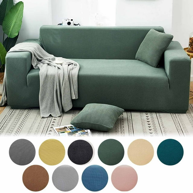 Universal Sofa Cover, Velvet Knitted Elastic Wrap Cover, All-Season Protection, Easy Install Sofa Cushion Cover, for Living Room, Durable Fabric, Synthetic Material, Home Decor, Furniture Yhsdtq