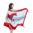 thumbnail image 2 of Foulard Femme Imprimée Mode Décorative Châle Foulard pour Plage & Voyage, 2 of 10