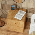 thumbnail image 4 of Modern 2 Drawer Nightstand with Elegant Burl Finish, Wood Bedside Table with Storage, Stylish Accent Side Table for Bedroom, Home Décor and Small Space Furniture, 4 of 7