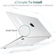 thumbnail image 3 of Dongke Compatible Con Macbook Air De 13 Pulgadas Funda 2021 2020 2019 2018 Versión M1 A2337 A2179 A1932 Funda Rígida Para Macbook Air De 13 Pulgadas Con Pantalla Retina Compatible Con Touch Id - Crist, 3 of 5