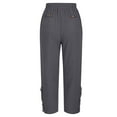 thumbnail image 6 of DPTALR Women's Lightweight Casual Pants,Elastic Waist with Drawstring and Pockets,Gray,Size XXL, 6 of 7