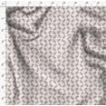 thumbnail image 4 of Soimoi Tissu Satin Modal Rouge Feuilles & Art Floral Tissu au Mètre 42 Pouces de Large, 4 of 5