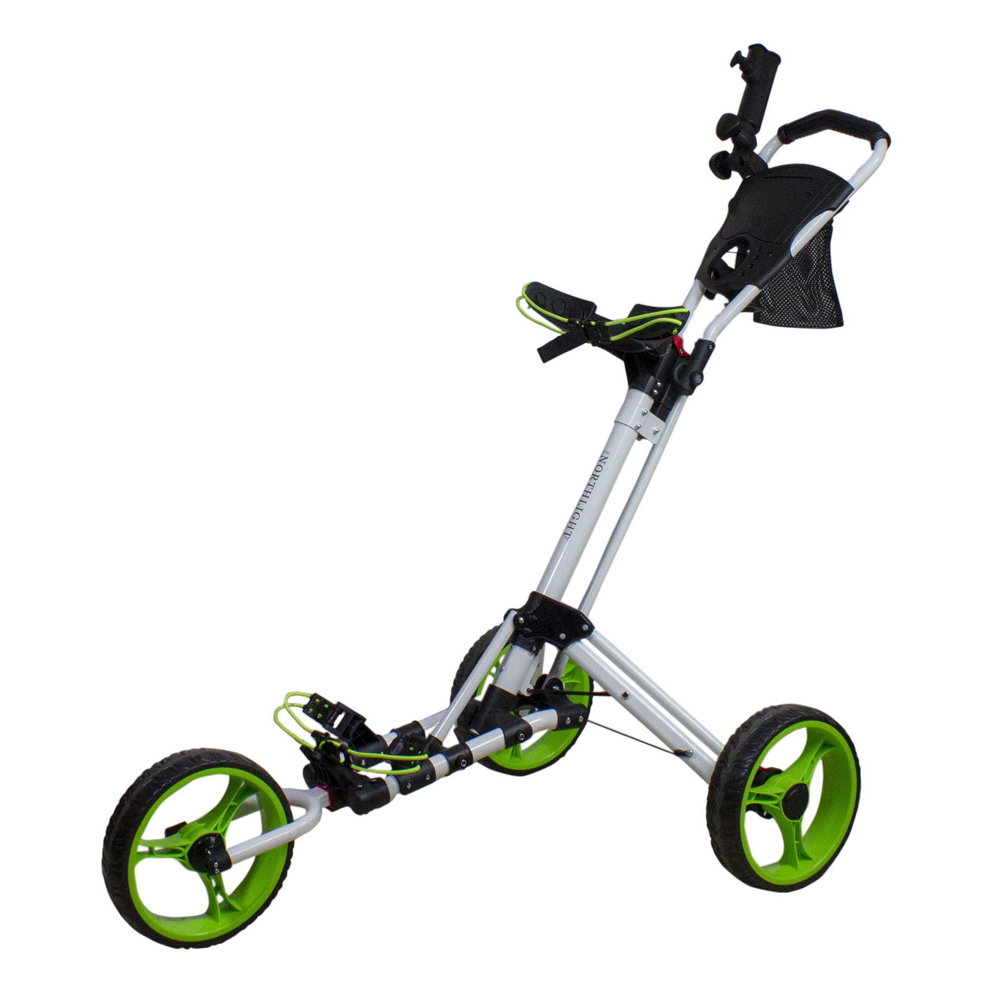 Rovic, 3-Wheel Golf Push Cart, RV2L, Folding Collapsible Trolley