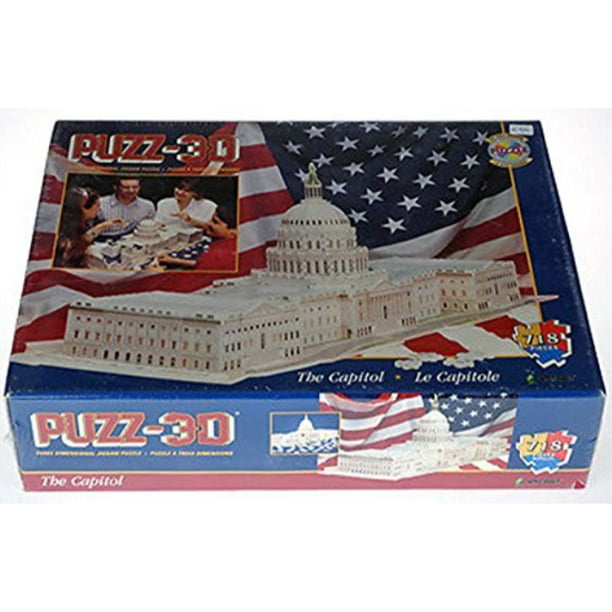 Puzz-3D The Capitol Three Demensional Jigsaw Puzzle - Walmart.com ...
