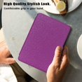 thumbnail image 3 of MonsDirect Case Compatible with 6" Kindle Paperwhite (Fits 2012,2013,2015,2016 Version), 5th/6th/7th Generation PU Leather Hard Protective Case Cover with Smart Wake/Sleep, Purple, 3 of 5