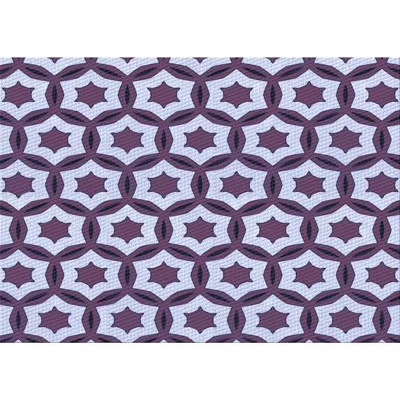 Ahgly Company Machine Washable Indoor Rectangle Transitional Purple Jam Purple Area Rugs, 2' x 5'