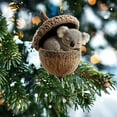 thumbnail image 4 of Forest Animal Acorn Ornaments Cozy Forest Christmas Ornaments, 2026 New Pine Cone Animal Decoration, Woodland Creature Hanging Ornament, Hanging Ornament for Home Decor(E), 4 of 6