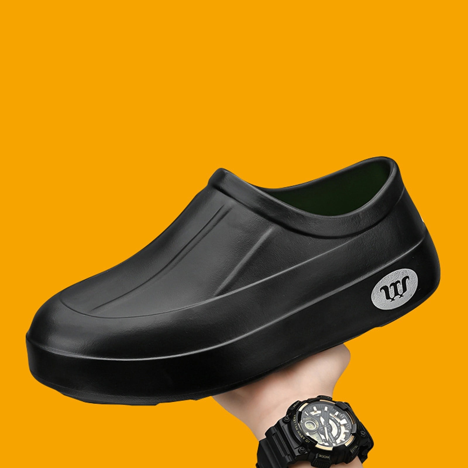 Dakaela Chef Shoes for Men Women Non Slip Oil Resistant Waterproof Lightweight Kitchen Work Clogs