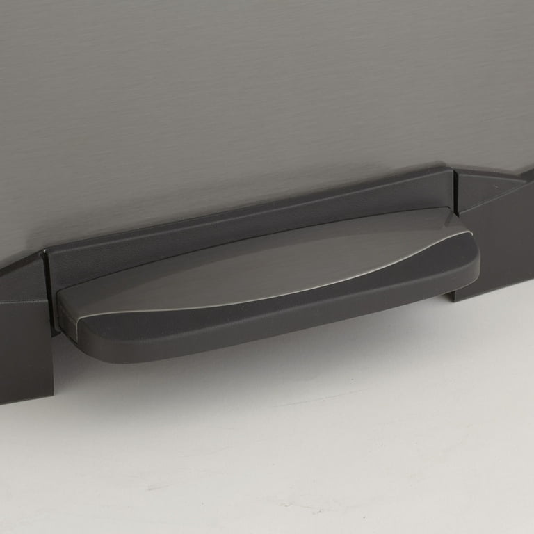 Black stainless trash compactor discount