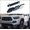 Black/Gray/White, variant on Tri-Color Grille Badge Emblem Decoration Accessories Car Truck Label Compatible for Tacoma 4Runner Tundra Sequoia Rav4 Highlander (Yellow/Orange/Red)