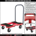 thumbnail image 2 of SNAP-LOC 1,600 lb Extreme-Duty E-Track Push Cart Dolly Red, 2 of 6