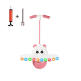 thumbnail image 1 of LED Light-Up Pink Panda Bounce Ball for Kids - Anti-Slip PP Balance Trainer with Adjustable Length, 300kg Capacity, Wear-Resistant Design & Bonus Inflation Pump - Fun Fitness Toy for Active Play and, 1 of 6