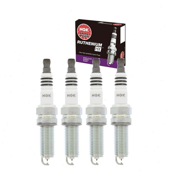 4 pc NGK Ruthenium HX Spark Plugs compatible with Hyundai Elantra 1.8L 2.0L L4 2012-2016