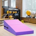 thumbnail image 6 of FDW Pink Gymnastics Folding Incline Mat, Non-Slip Yoga，Tumbling Cheese Wedge for Home, Indoor/Outdoor, 6 of 6