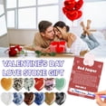 thumbnail image 2 of Heart-Shaped Stone Valentines Day Card, Natural Love Stone Keepsake Gift, 2 of 8