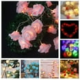 thumbnail image 4 of D-GROEE Party Accessories Led Rose Flower String Light Realistic Looking Battery-powered Valentine's Day Led String Lamp Hanging Decoration, 4 of 6