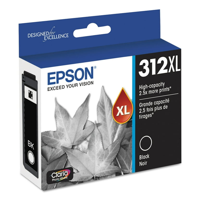 T312XL120-S (312XL) Claria High-Yield Ink, 500 Page-Yield, Black T312XL120-S (312XL) Claria High-Yield Ink, 500 Page-Yield, Black