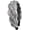 Salt Pepper, variant on Wide Braided Headband with Synthetic Hair Plaited Headband Fishtail Braided Hair Band Hairpiece for Girls Women Beauty Accessory (Black, Wide)