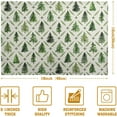 thumbnail image 4 of Sage Green Pine Tree Christmas Placemats Set of 4 Xmas Farmhouse Rustic Style Print Place Mat Seasonal Winter Holiday Linen Table Mats for Indoor Outdoor Kitchen Dining Party Decor, 4 of 7