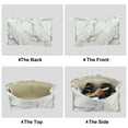 thumbnail image 7 of Unique Bargains Makeup Bag Marble Cosmetic Travel Bag Make Up Brush Organizer Bag Storage for Women White Gray 9"x3"x6", 7 of 7