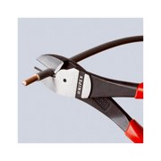 KNIPEX Tools - High Leverage Angled Diagonal Cutters, 12 Degree Angled, Multi-Component (7422200SBA), 8 inches