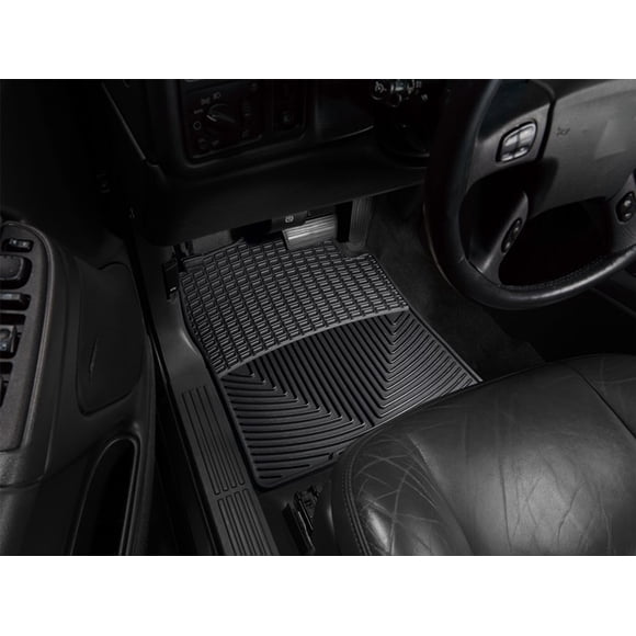 Weathertech Floor Mat W26 All-Weather; Direct-Fit; Deeply Sculpted Channels; Black; Thermoplastic Elastomer TPE; 2 Piece
