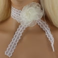 thumbnail image 2 of Unique Bargains Stylish Flower Choker Necklace Fashion Accessory Beige, 2 of 6