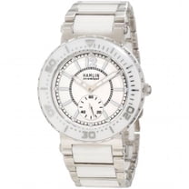 Gennco HACL0400-002 Hamlin Ladies Ceramique Oversized Subsecond Ceramic and Stainless Steel Watch