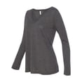 thumbnail image 2 of Bella & Canvas Women's Flowy Long Sleeve V-Neck, 2 of 5