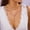 G, variant on Double-layered Square Bead Long Necklace Set Sweater Chain Fashion Temperament: