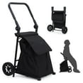 thumbnail image 1 of Yeshouse carrito de compras plegable 2 en 1 con ruedas y asiento, gran capacidad de 123 L/60 kg, asa ajustable, ideal para camping, viajes, personas mayores y lavandería, 1 of 7